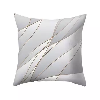 Плед с принтом листьев и линий, наволочка для подушки, домашний автомобиль, диван, декор-8 # Stuttg