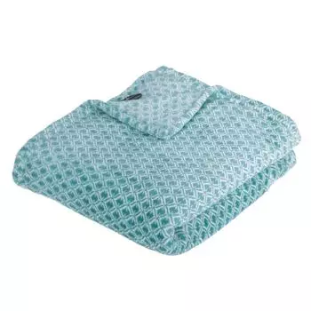 Плед с рисунком "Отто" - фланель - шиферно-серый - 125х150 см - Atmosphera crateur d'intrieur Atmosphera Crateur d'intrieur, темно-синий