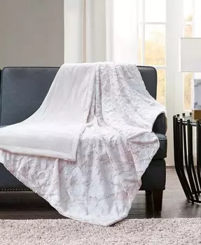 Плед Сачи из искусственного меха, 60 x 70 дюймов Madison Park, бежевый