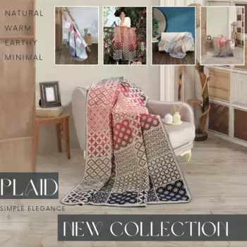 Плед Sei Design, оранжевый