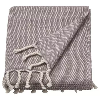 Плед, серый/белый, 130х170 см, ULLTISTEL IKEA