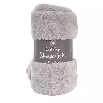 Плед шерпа, плед на диван, плед-плюшка, плед шерстяной, мятный 150х200см INDA-Exclusiv