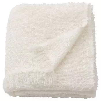 Плед, слоновой кости, 130х170 см, SANDBRODD IKEA