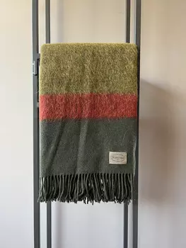 Плед Somma Cosmo In Wool And Alpaca, 130180 см, зеленый