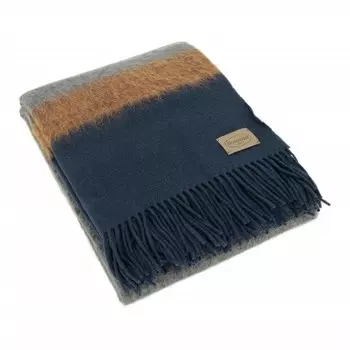 Плед Somma Cosmo In Wool And Alpaca, 130180 см, синий