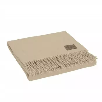 Плед Somma Ulysse Chachemire With Fringes, 130185 см, натуральный