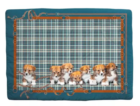 Плед стеганый Caleffi Cuccioli Combed Cotton 130170, синий