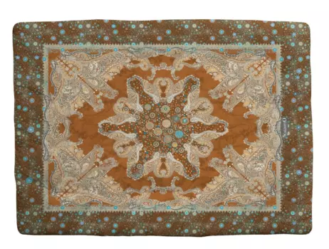 Плед стеганый Caleffi Sereniss Combed Cotton 130170, коричневый