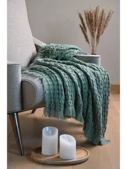 Плед STOF France Alfie, зеленый