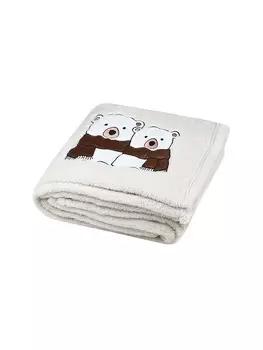 Плед STOF France, цвет creme/hellbraun