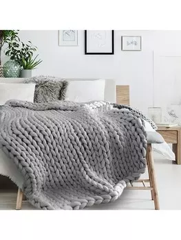 Плед The Home Deco, серый