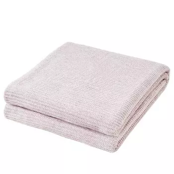 Плед twentyfour Coco, 200 см, светло-розовый