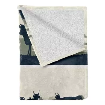 Плед twentyfour Zaun, 175 см цвет petrol/off white