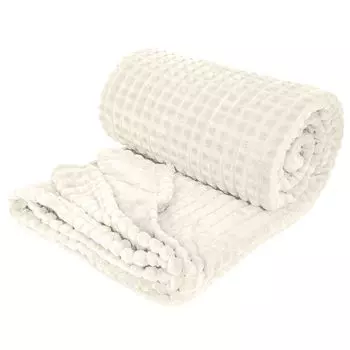 Плед удобный на ощупь, мягкий, можно стирать зимой на диване в помещении, кондиционере для гостиной, кофе, размеры: 150х200см. Stuttg, бежевый