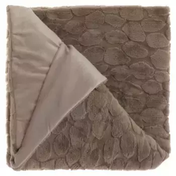 Плед Unique Living, серо-коричневый