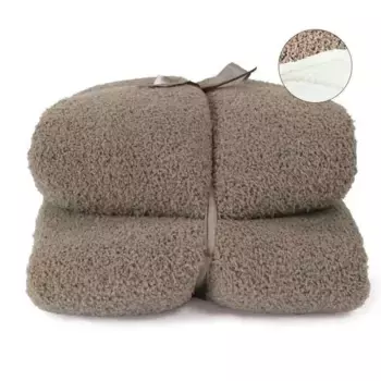 Плед Unique Living, серо-коричневый