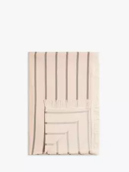 Плед в хлопковую полоску John Lewis, розовый