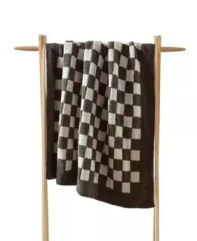 Плед в шахматном порядке, 52 x 75 дюймов SUNDAY CITIZEN, коричневый