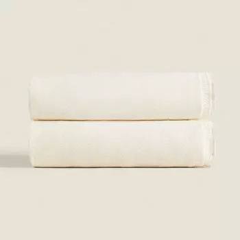 Плед Zara Cotton Knit, ваниль