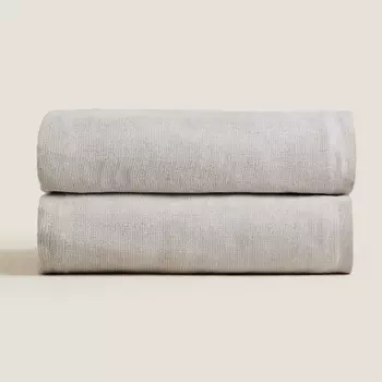 Плед Zara Home Chenille, серый