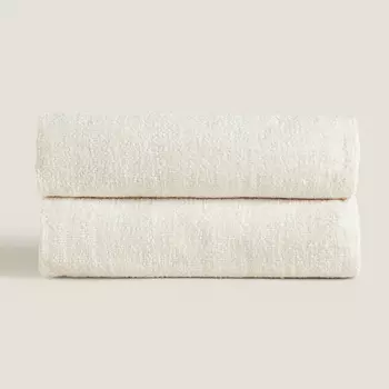 Плед Zara Home Chunky Chenille, кремовый