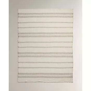 Плед Zara Home Striped Cotton Linen