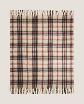 Плед Zara HomeTartan, белый