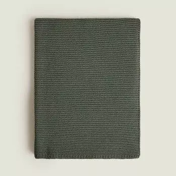 Плед Zara Knit Baby, зеленый