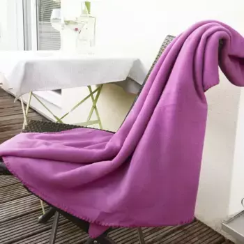 Плед Zollner, фиолетовый