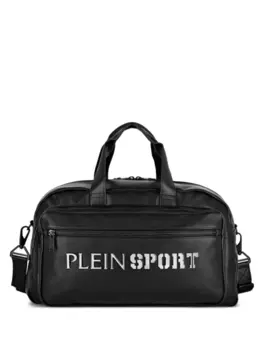 Plein Sport Arizona logo-lettering duffle bag, черный
