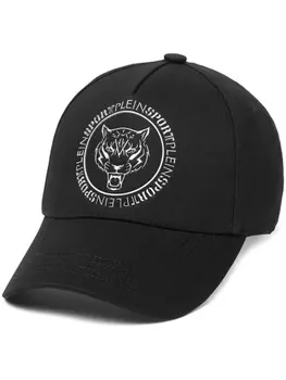 Plein Sport бейсболка с принтом Carbon Tiger, черный