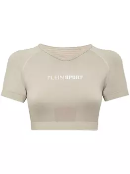 Plein Sport бесшовная укороченная футболка, нейтральный