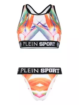 Plein Sport бикини Flowers, белый