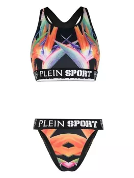 Plein Sport бикини Flowers, черный