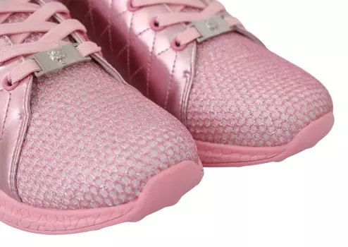 Plein Sport Blush Полиэстеровые кроссовки Gisella для бега Женская обувь, розовый