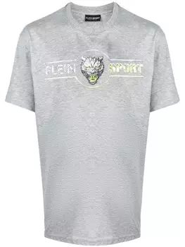 Plein Sport футболка Chrome Scratch Edition, серый
