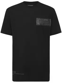 Plein Sport футболка LS с круглым вырезом, черный
