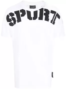 Plein Sport футболка с логотипом, белый