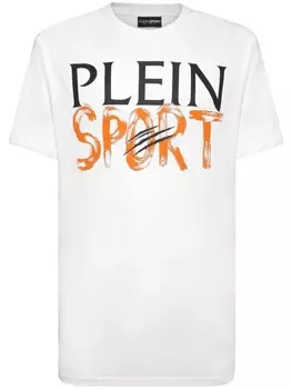 Plein Sport футболка с логотипом, белый