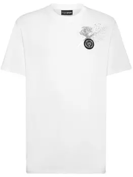 Plein Sport футболка с логотипом, белый