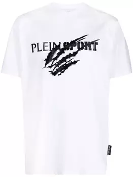 Plein Sport футболка с логотипом, белый