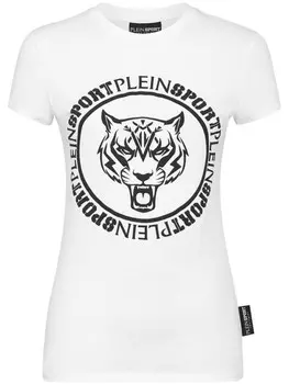 Plein Sport футболка с логотипом, белый
