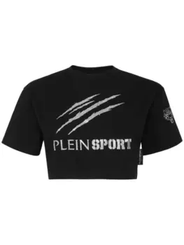 Plein Sport футболка с логотипом, черный