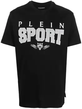 Plein Sport футболка с логотипом, черный