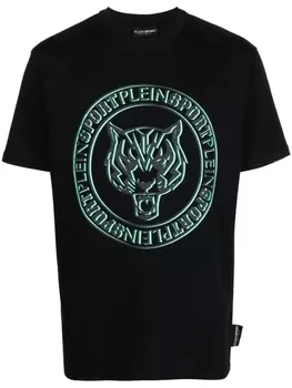 Plein Sport футболка с логотипом, черный