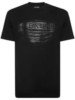 Plein Sport футболка с логотипом, черный