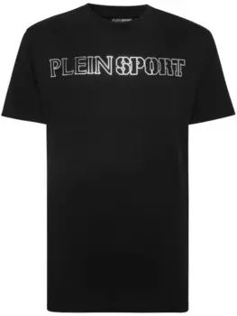 Plein Sport футболка с логотипом, черный