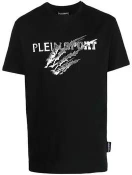 Plein Sport футболка с логотипом, черный