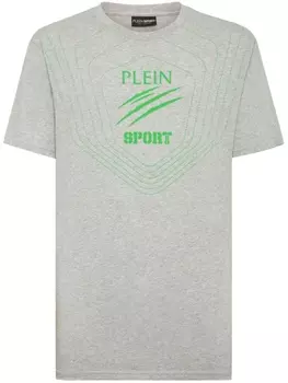 Plein Sport футболка с логотипом, серый