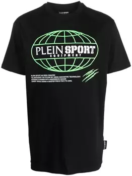Plein Sport футболка SS Global Express Edition, черный